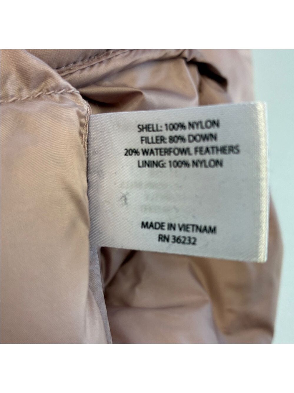 Martha Stewart Down Vest Mauve Short Sleeve Puffer Jacket Gorpcore L - Picture 9 of 9